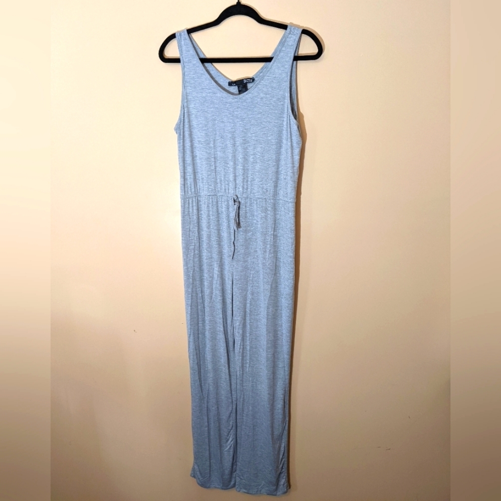Rebel Sugar| NWOT Grey Stretch Jumpsuit Rayon Spandex mix